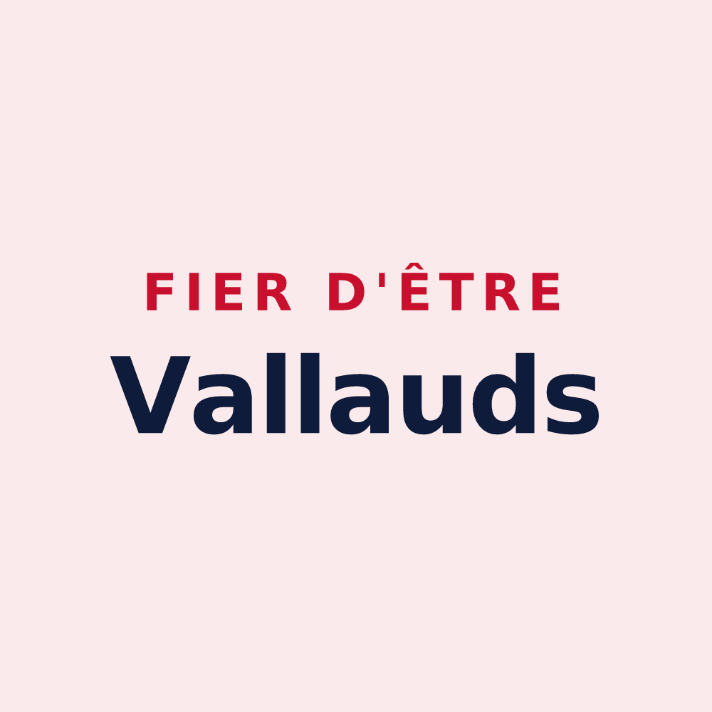 Magnet « Fier d'être Vallauds » — design pour La Valla-en-Gier