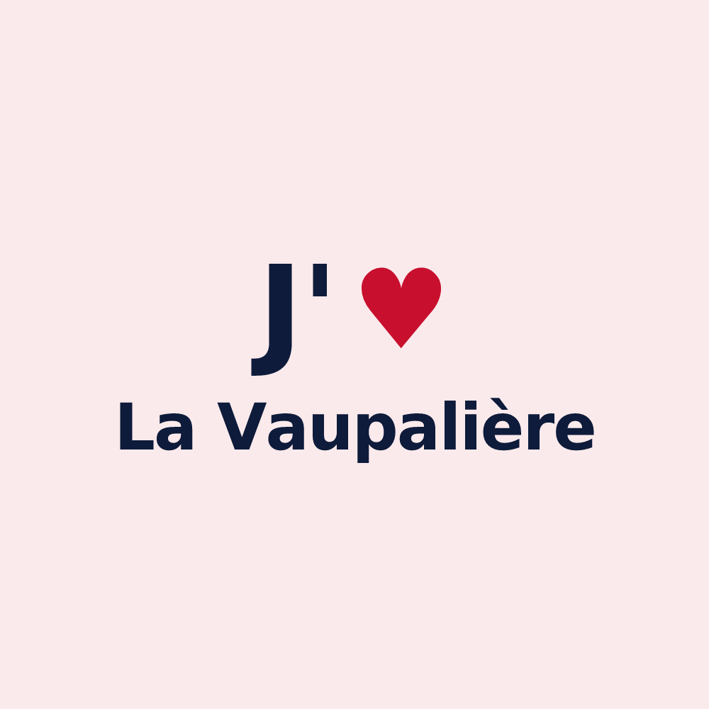 Magnet personnalisé La Vaupalière — design J'aime La Vaupalière