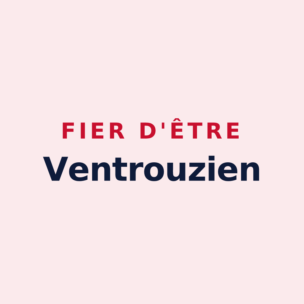 Magnet « Fier d'être Ventrouzien » — design pour La Ventrouze