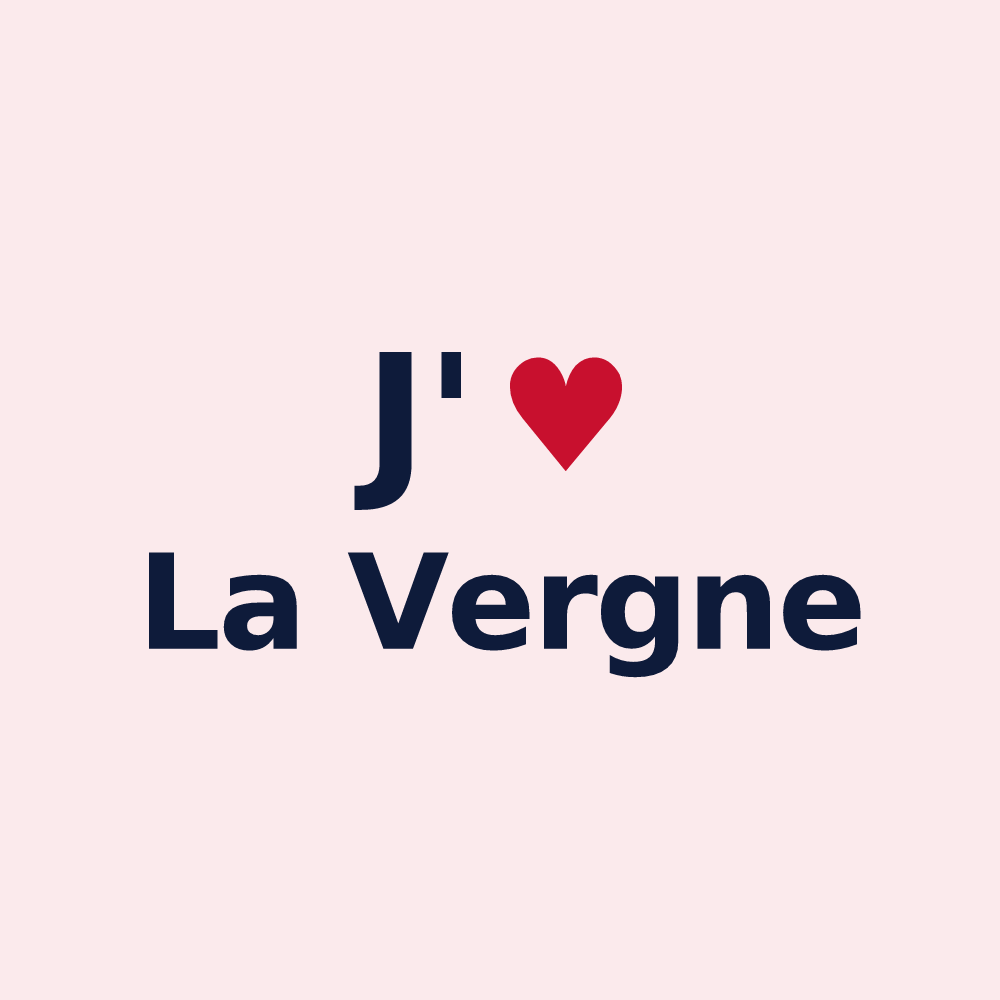 Magnet personnalisé La Vergne — design J'aime La Vergne