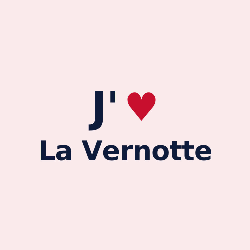 Magnet personnalisé La Vernotte — design J'aime La Vernotte