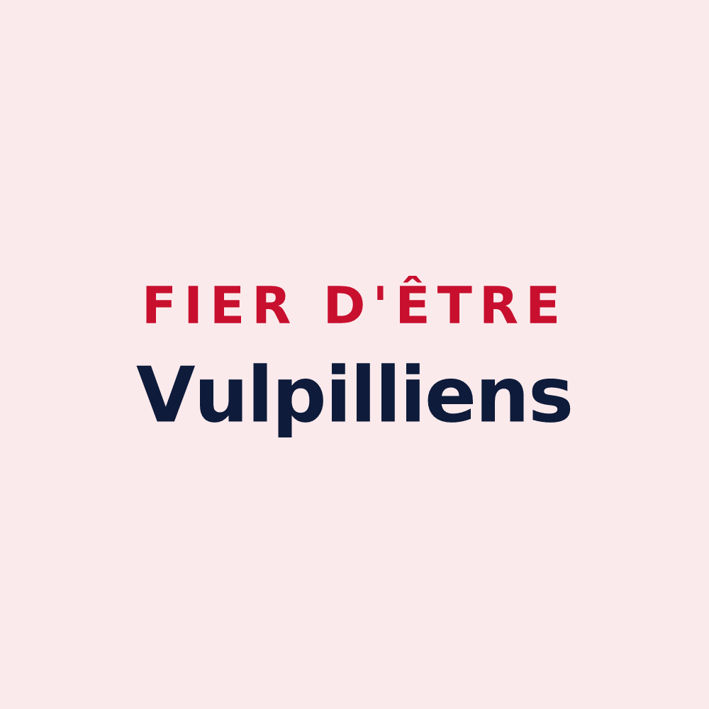 Magnet « Fier d'être Vulpilliens » — design pour La Verpillière