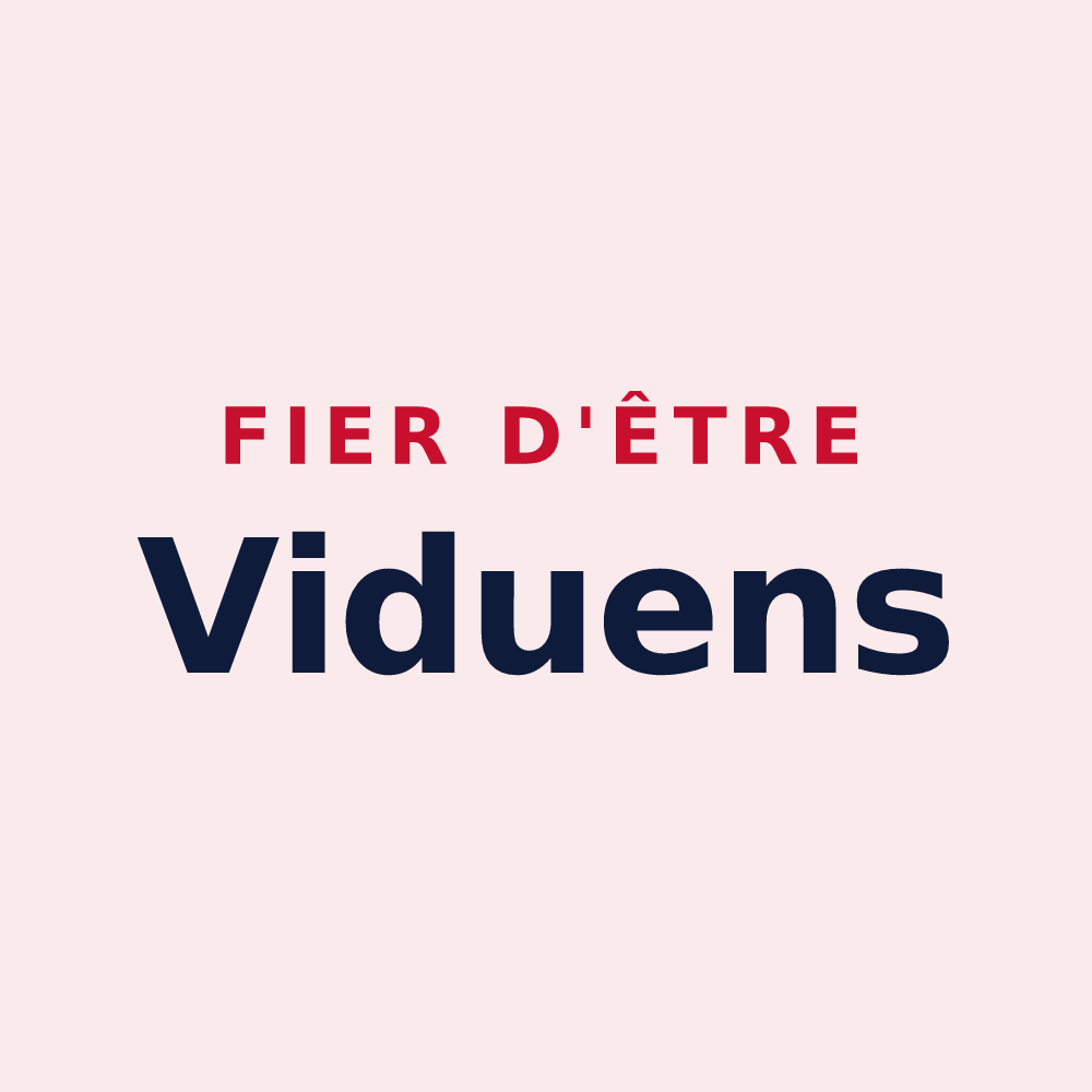 Magnet « Fier d'être Viduens » — design pour La Veuve