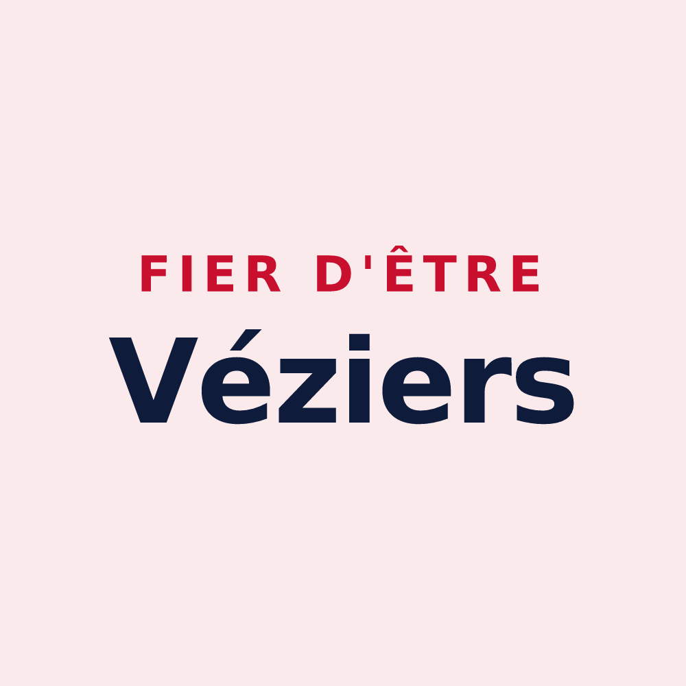 Magnet « Fier d'être Véziers » — design pour La Vèze