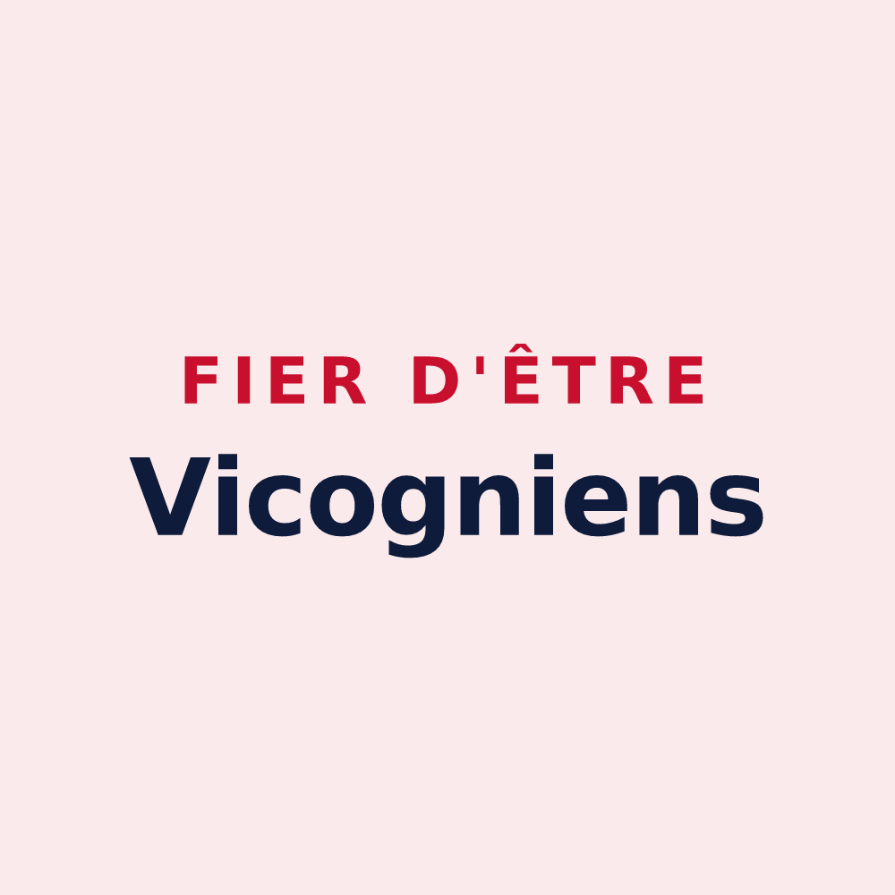Magnet « Fier d'être Vicogniens » — design pour La Vicogne