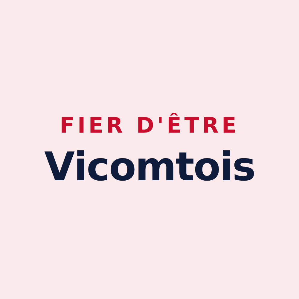 Magnet « Fier d'être Vicomtois » — design pour La Vicomté-sur-Rance