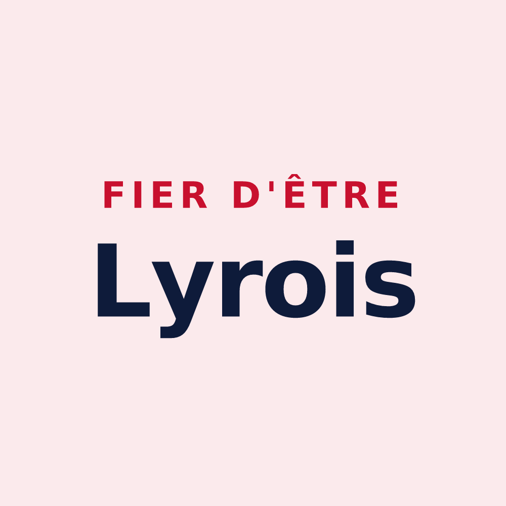 Magnet « Fier d'être Lyrois » — design pour La Vieille-Lyre