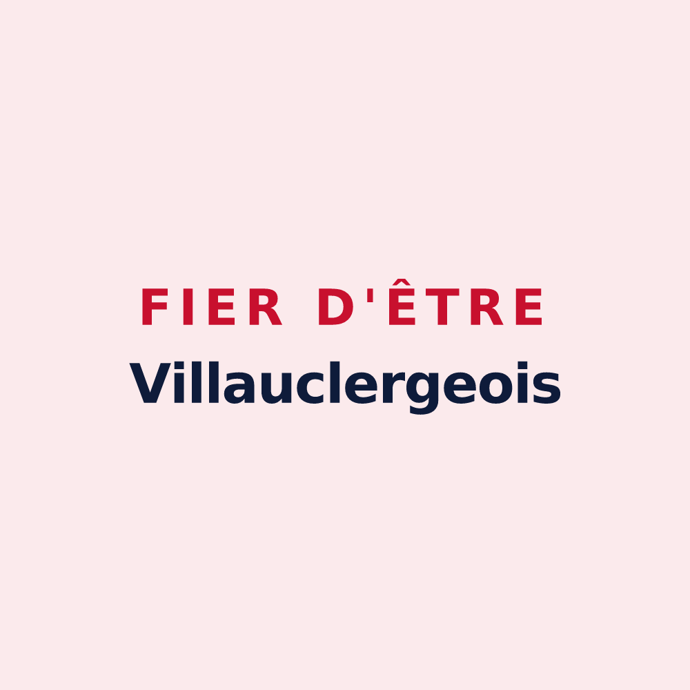 Magnet « Fier d'être Villauclergeois » — design pour La Ville-aux-Clercs