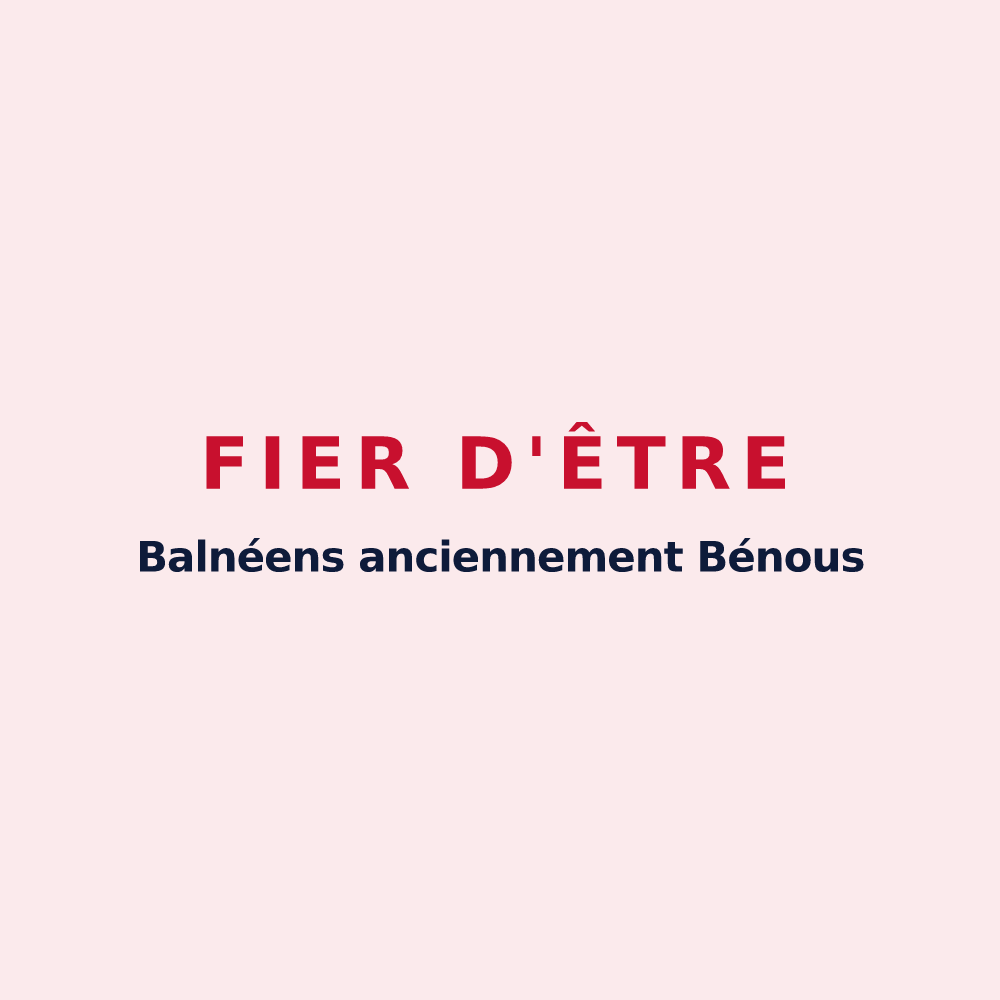 Magnet « Fier d'être Balnéens anciennement Bénous » — design pour La Vôge-les-Bains