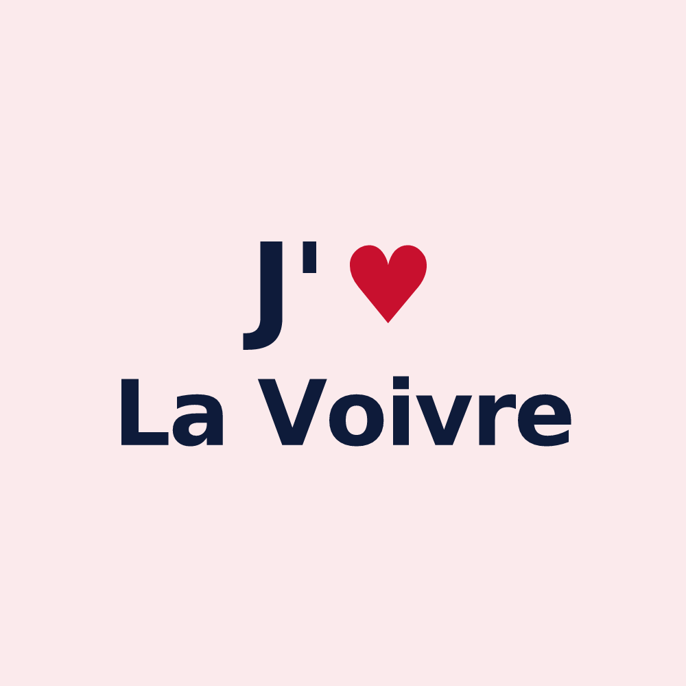 Magnet personnalisé La Voivre — design J'aime La Voivre