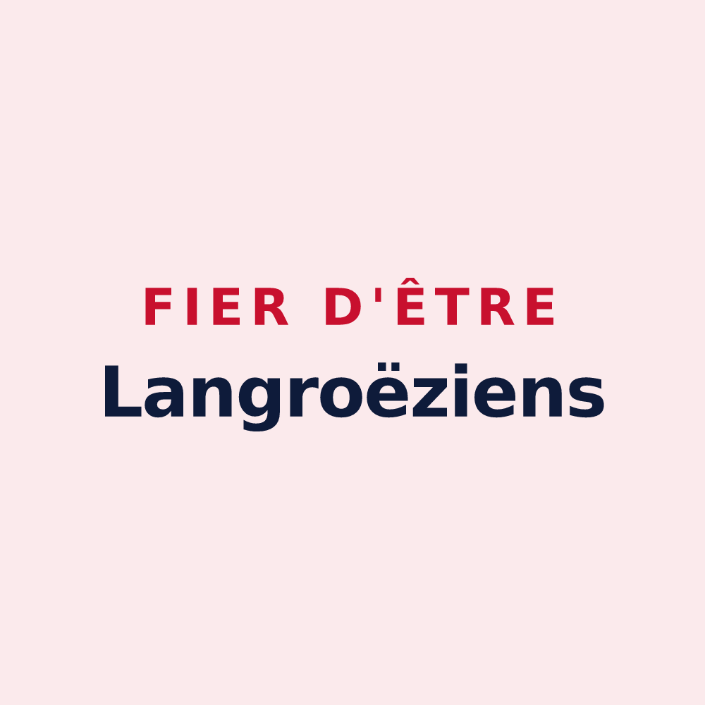 Magnet « Fier d'être Langroëziens » — design pour La Vraie-Croix