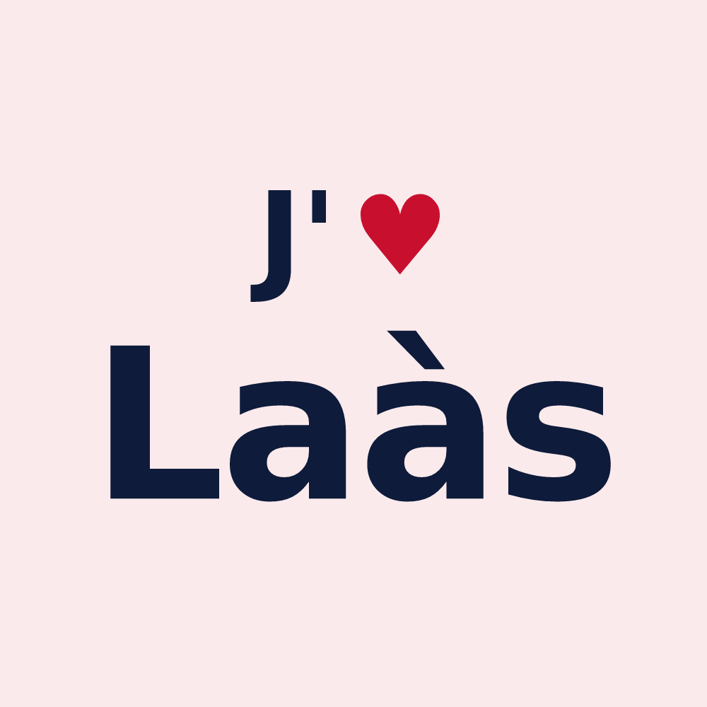 Magnet personnalisé Laàs — design J'aime Laàs