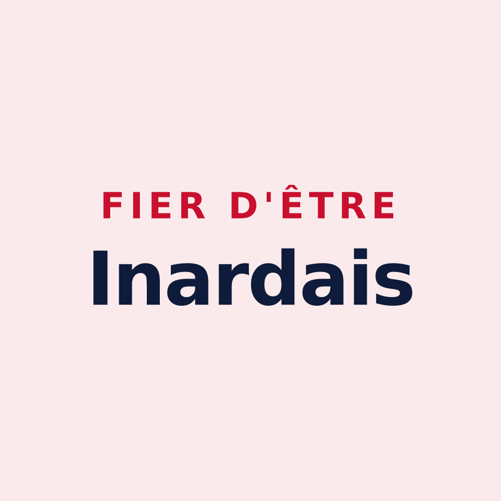 Magnet « Fier d'être Inardais » — design pour Labarthe-Inard