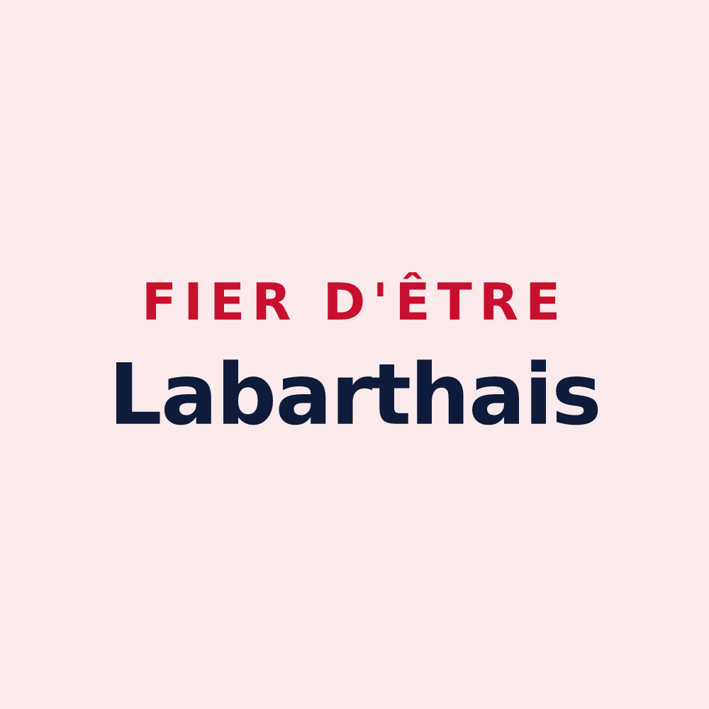 Magnet « Fier d'être Labarthais » — design pour Labarthe-sur-Lèze