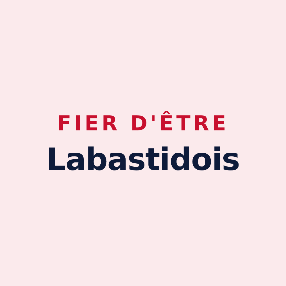 Magnet « Fier d'être Labastidois » — design pour Labastide-Castel-Amouroux