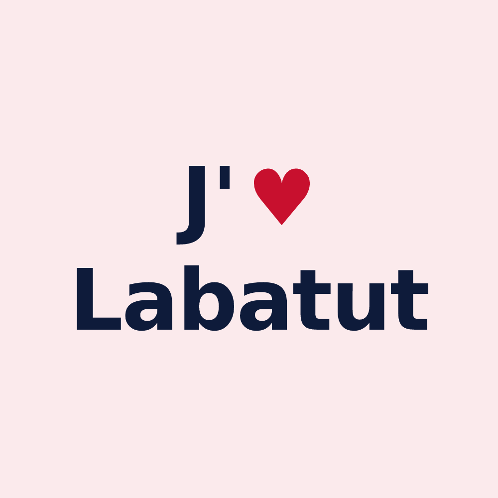 Magnet personnalisé Labatut — design J'aime Labatut