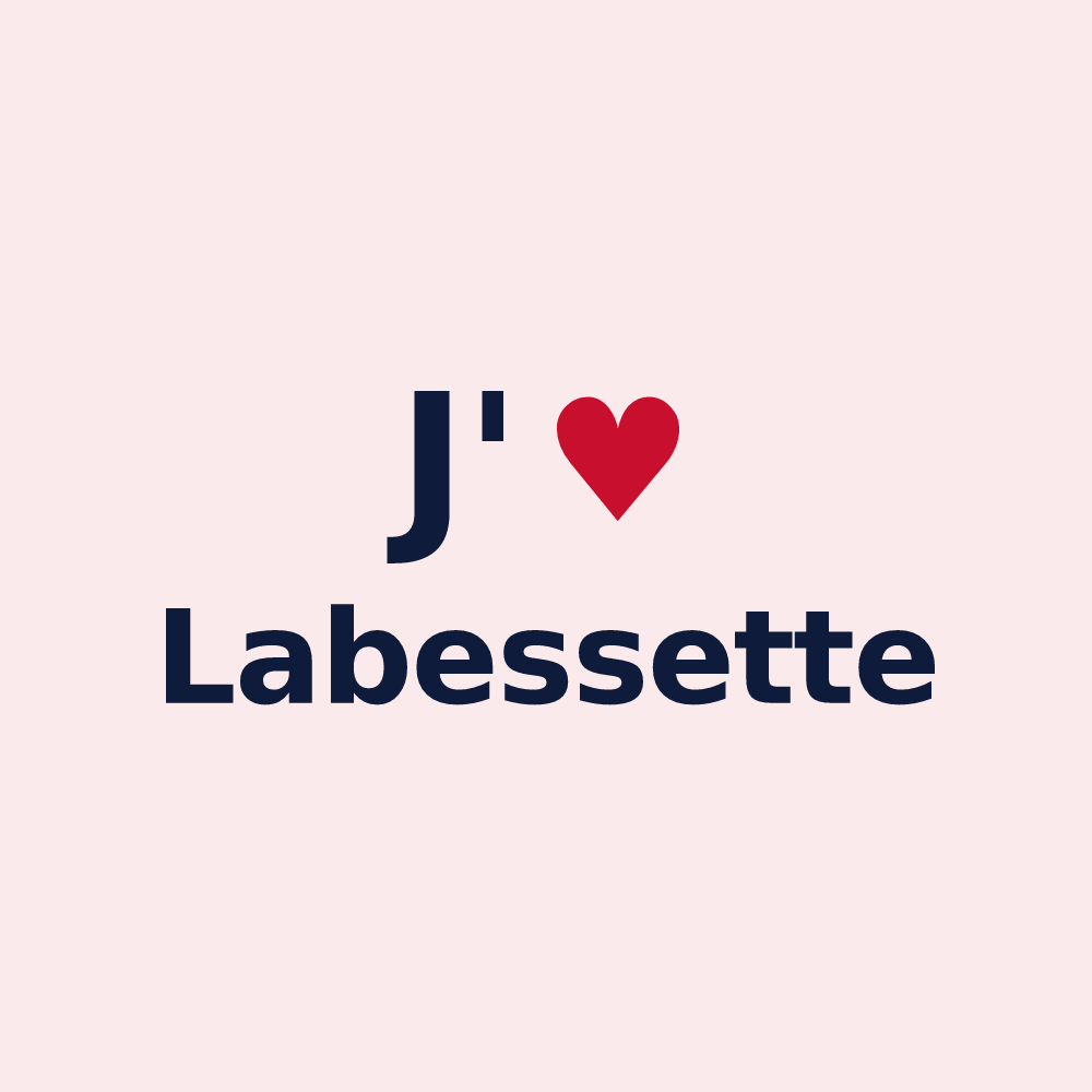 Magnet personnalisé Labessette — design J'aime Labessette