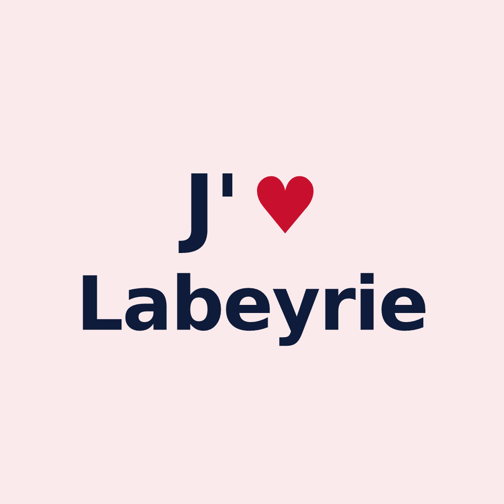Magnet personnalisé Labeyrie — design J'aime Labeyrie