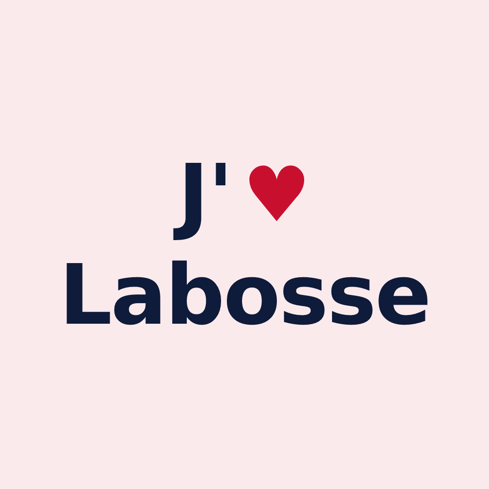 Magnet personnalisé Labosse — design J'aime Labosse