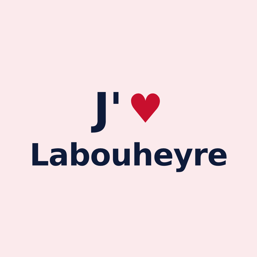 Magnet personnalisé Labouheyre — design J'aime Labouheyre