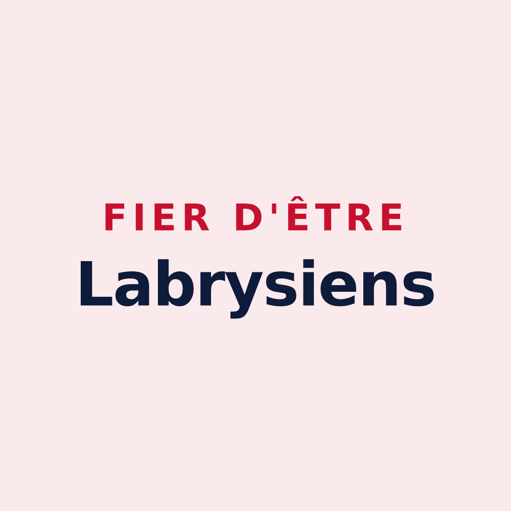 Magnet « Fier d'être Labrysiens » — design pour Labry