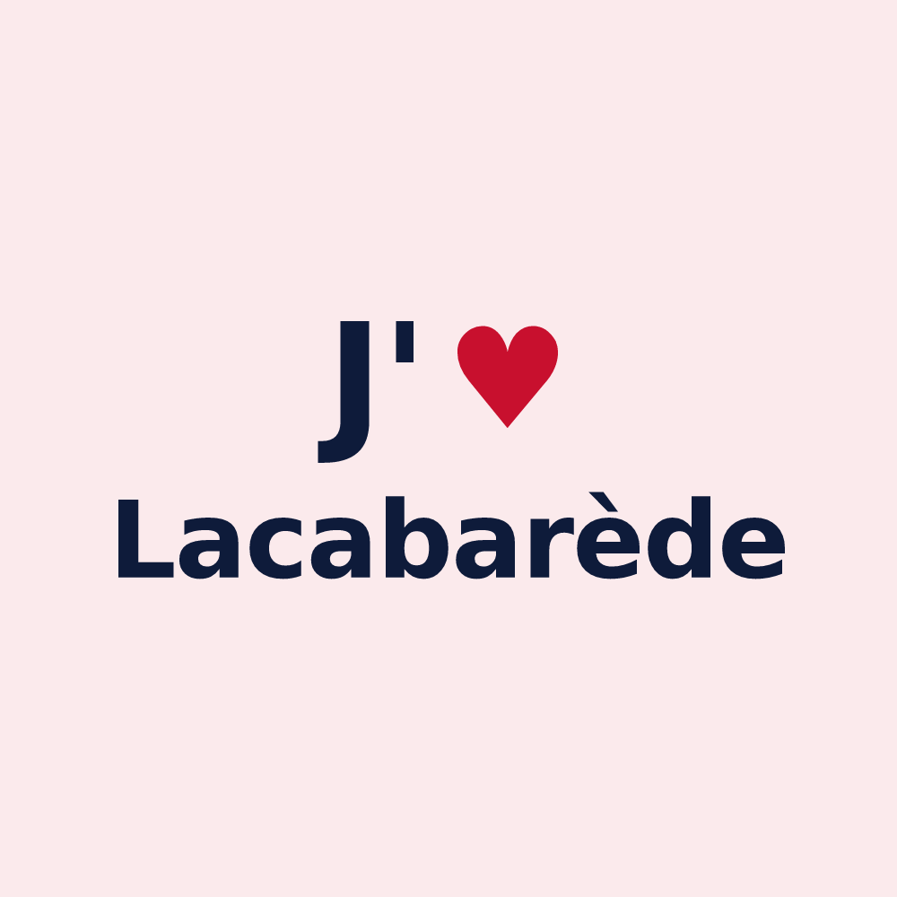 Magnet personnalisé Lacabarède — design J'aime Lacabarède