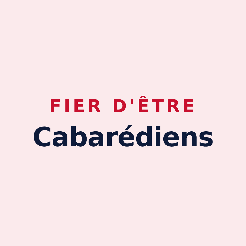 Magnet « Fier d'être Cabarédiens » — design pour Lacabarède