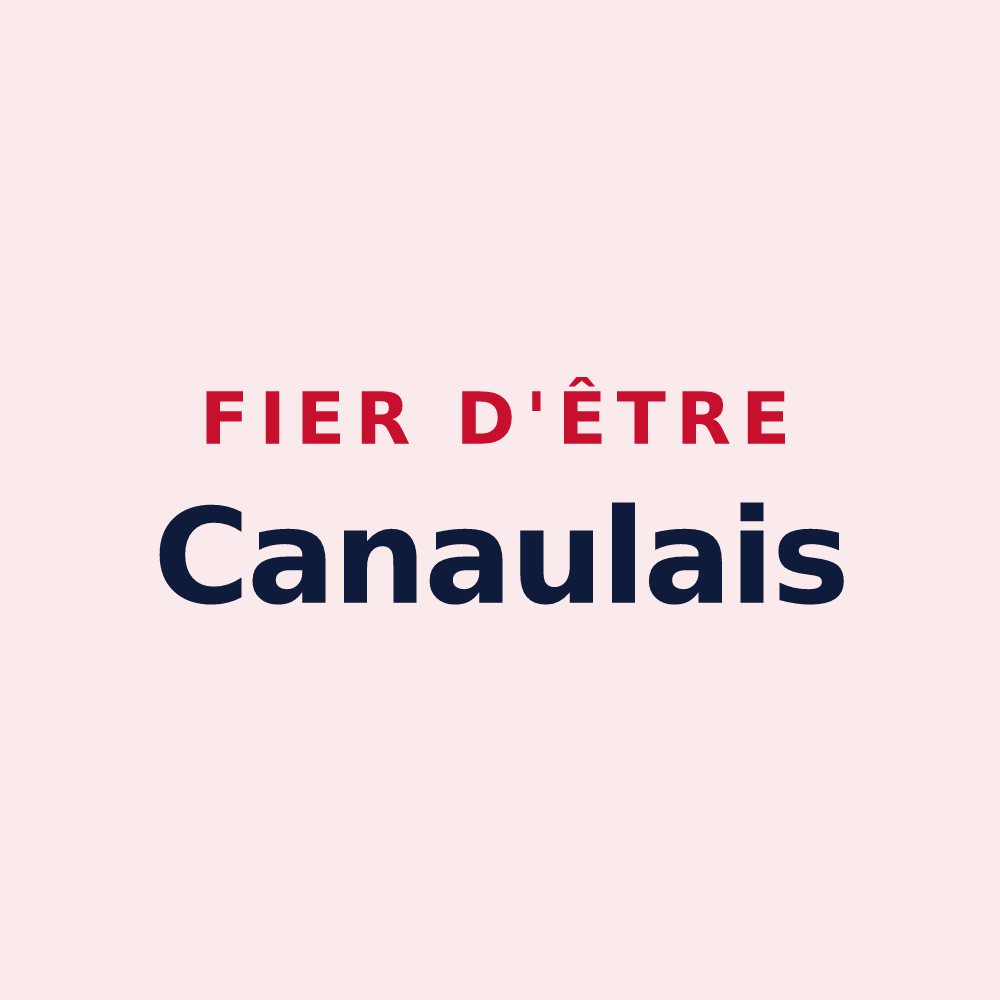 Magnet « Fier d'être Canaulais » — design pour Lacanau