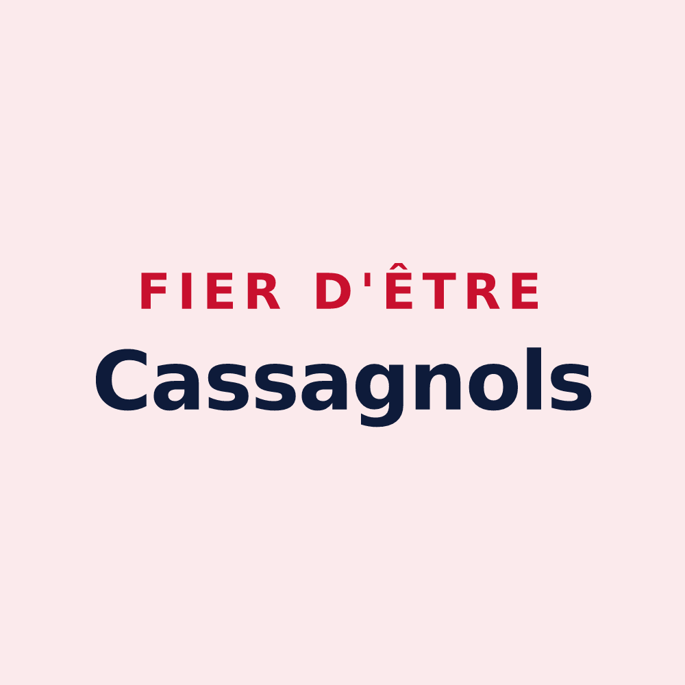 Magnet « Fier d'être Cassagnols » — design pour Lacassagne