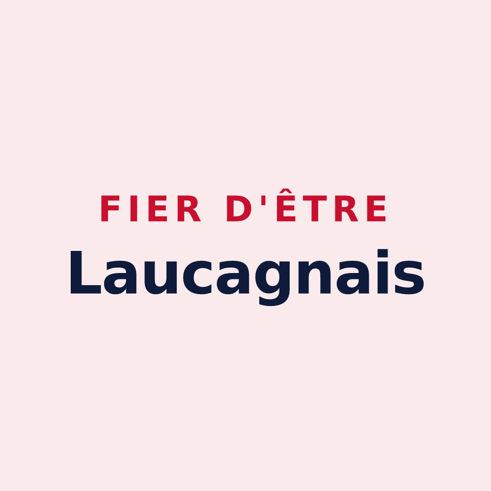 Magnet « Fier d'être Laucagnais » — design pour Lacaugne