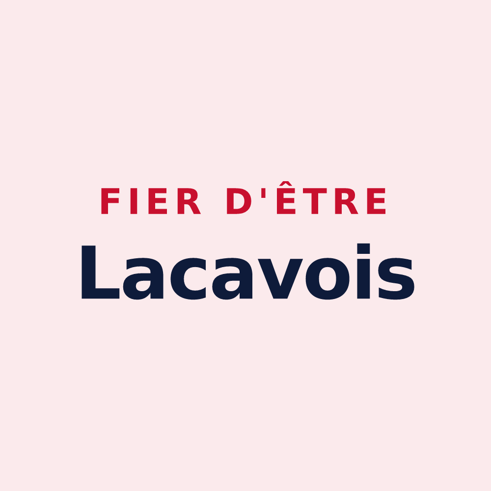 Magnet « Fier d'être Lacavois » — design pour Lacave