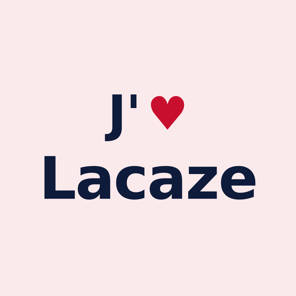 Magnet personnalisé Lacaze — design J'aime Lacaze