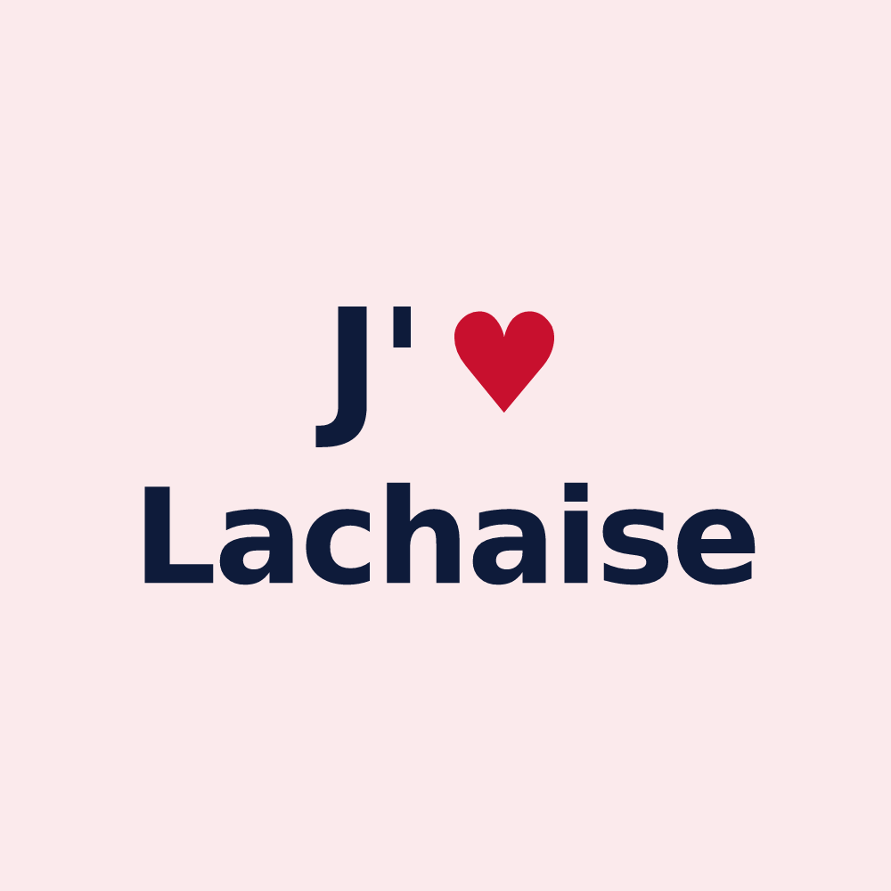 Magnet personnalisé Lachaise — design J'aime Lachaise