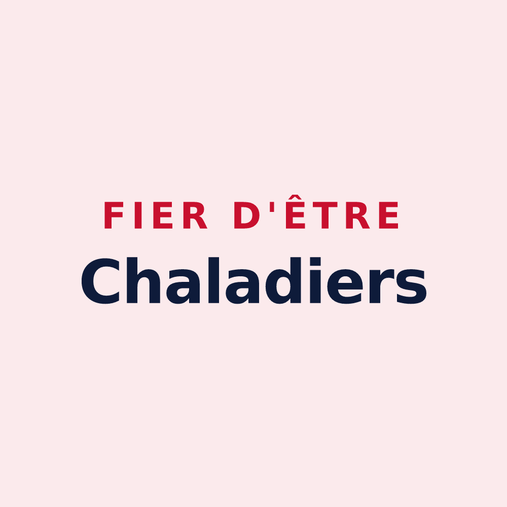 Magnet « Fier d'être Chaladiers » — design pour Lachalade