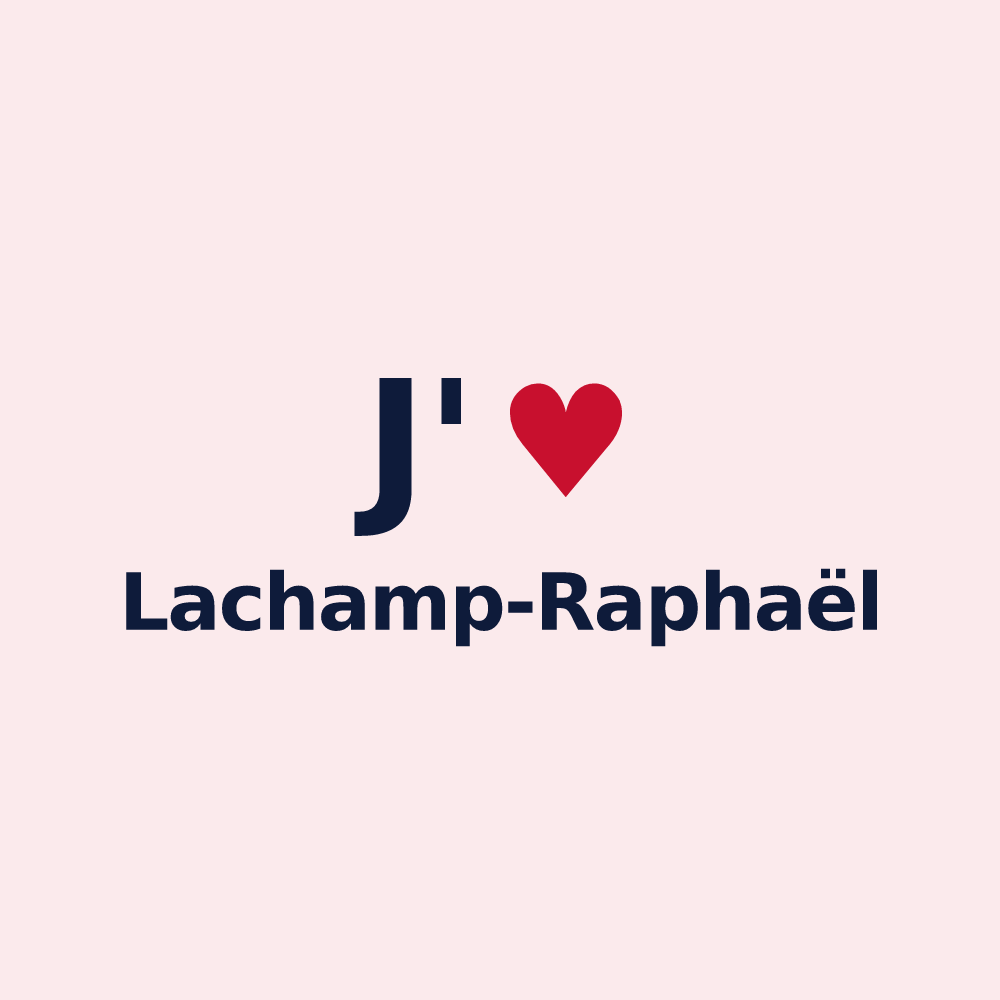 Magnet personnalisé Lachamp-Raphaël — design J'aime Lachamp-Raphaël