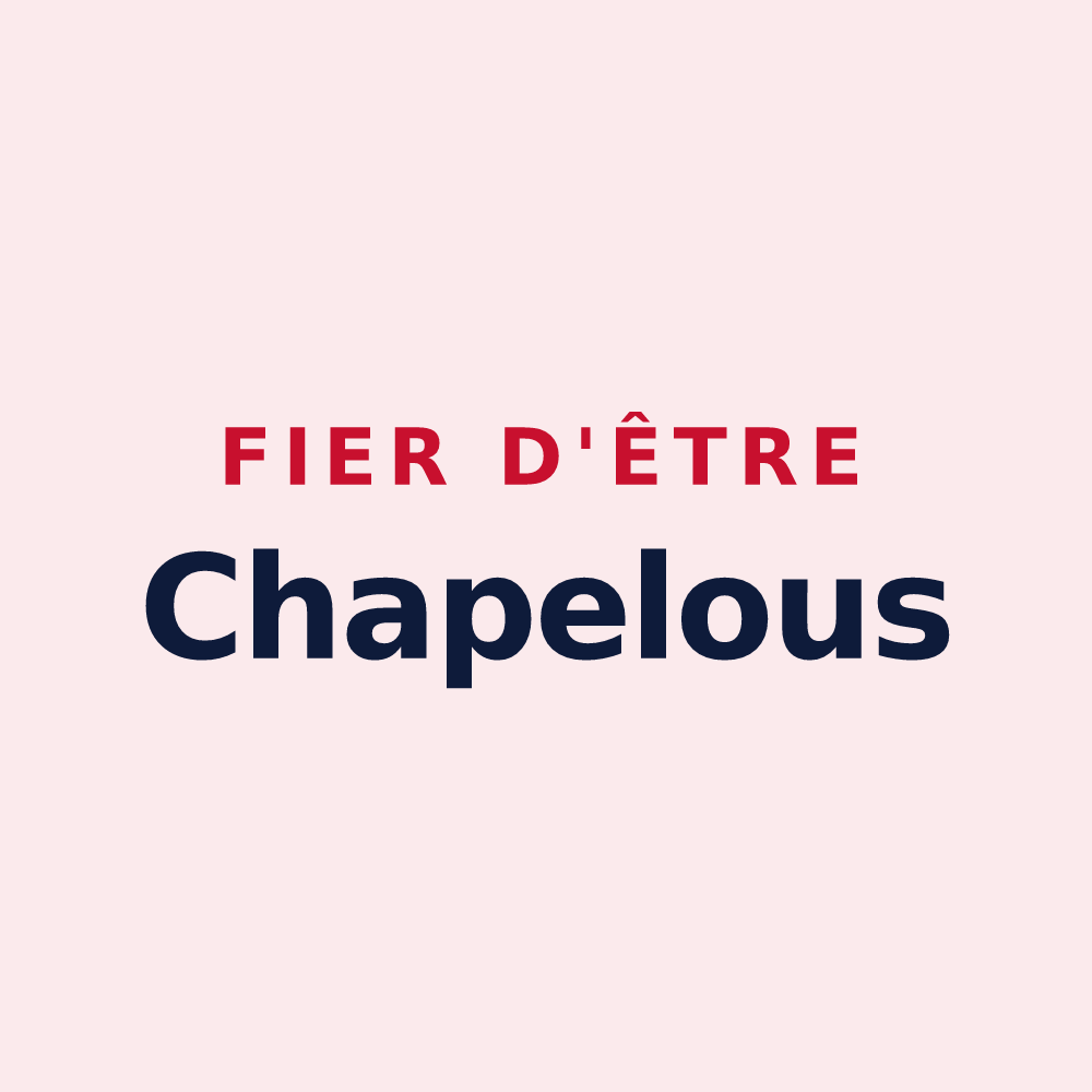 Magnet « Fier d'être Chapelous » — design pour Lachapelle-Graillouse