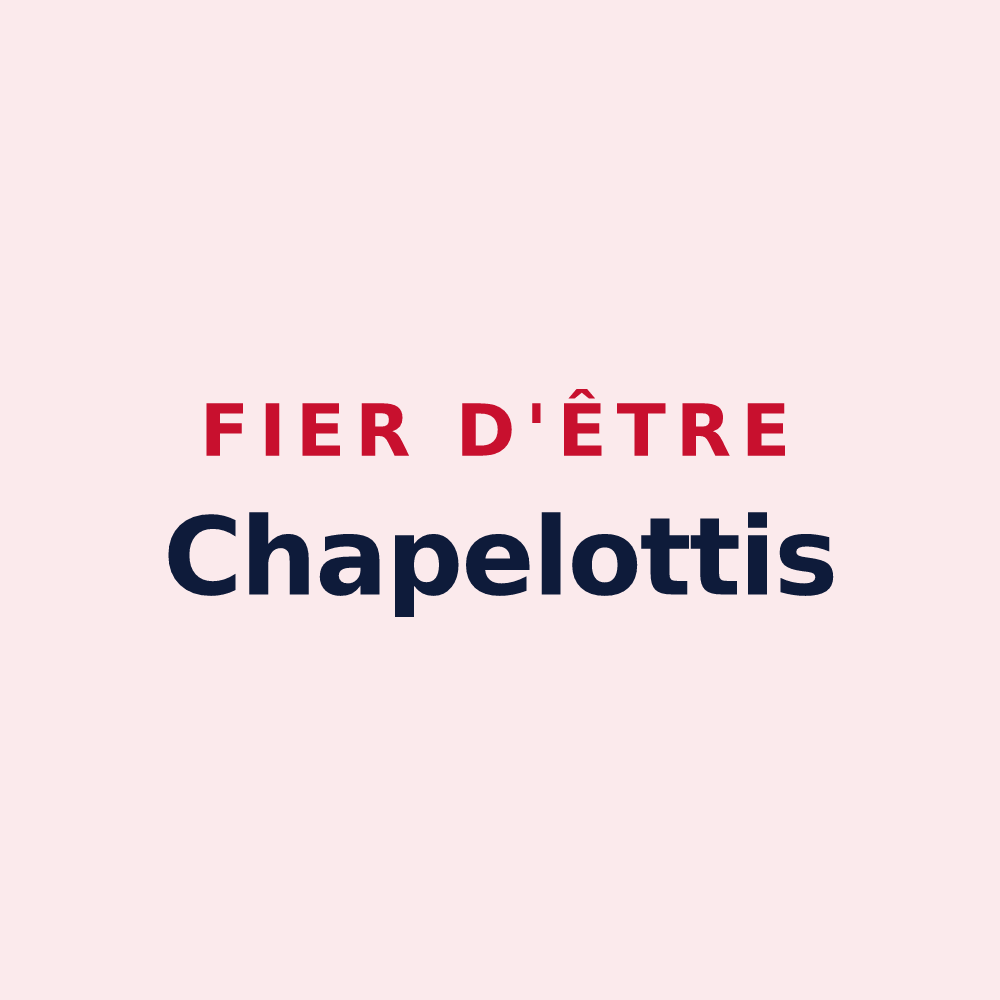 Magnet « Fier d'être Chapelottis » — design pour Lachapelle-sous-Chaux
