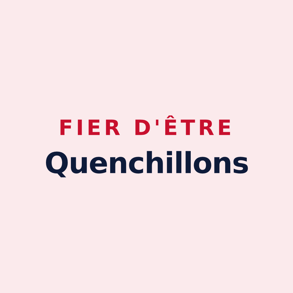 Magnet « Fier d'être Quenchillons » — design pour Lachaussée-du-Bois-d'Écu