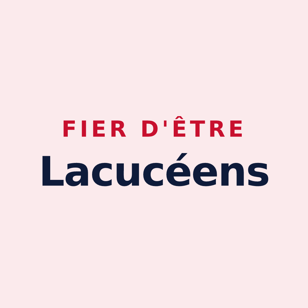 Magnet « Fier d'être Lacucéens » — design pour Lachaussée