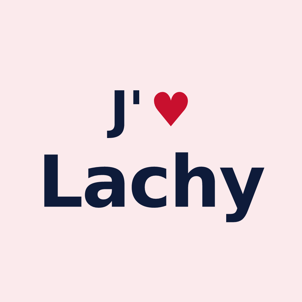 Magnet personnalisé Lachy — design J'aime Lachy