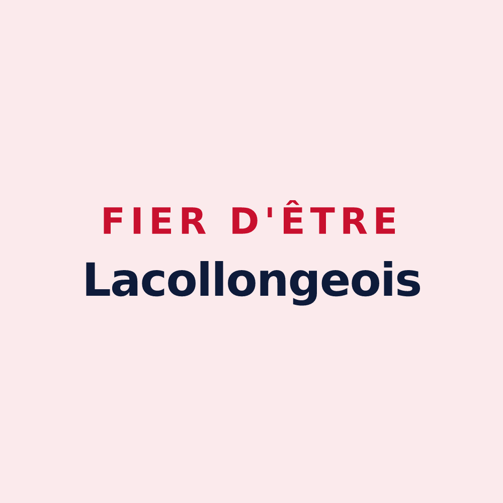 Magnet « Fier d'être Lacollongeois » — design pour Lacollonge