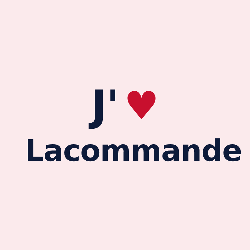 Magnet personnalisé Lacommande — design J'aime Lacommande