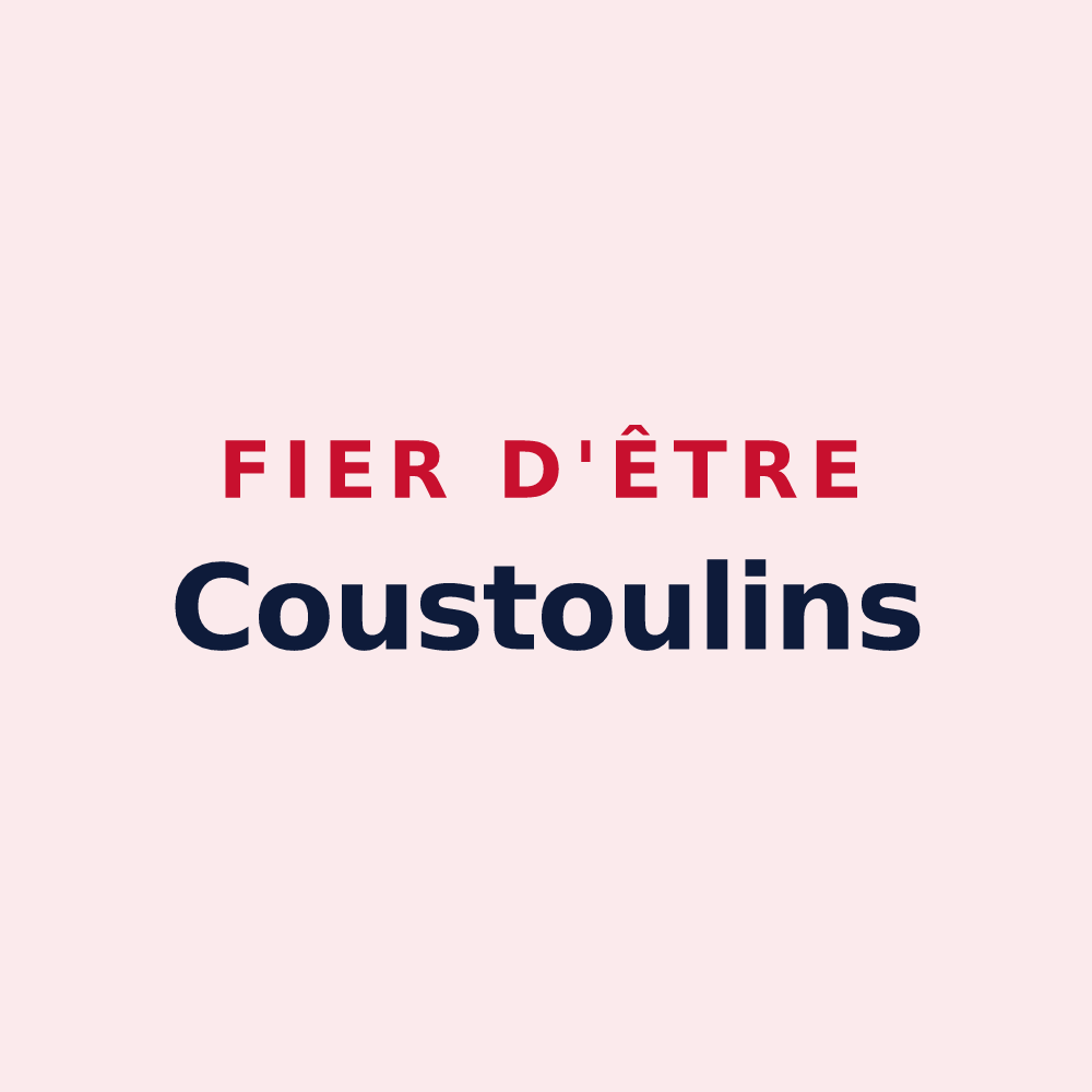 Magnet « Fier d'être Coustoulins » — design pour Lacoste