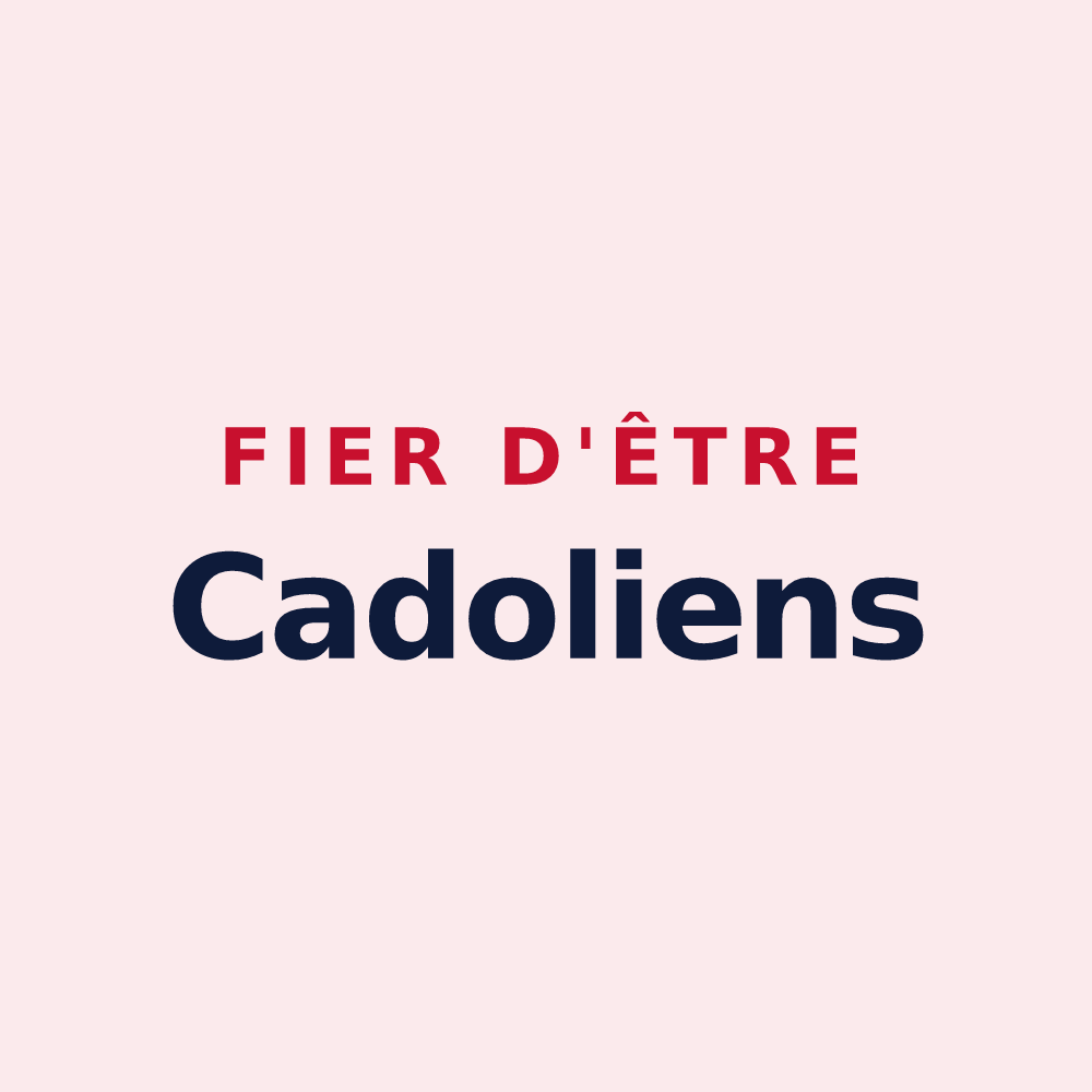 Magnet « Fier d'être Cadoliens » — design pour Lacougotte-Cadoul