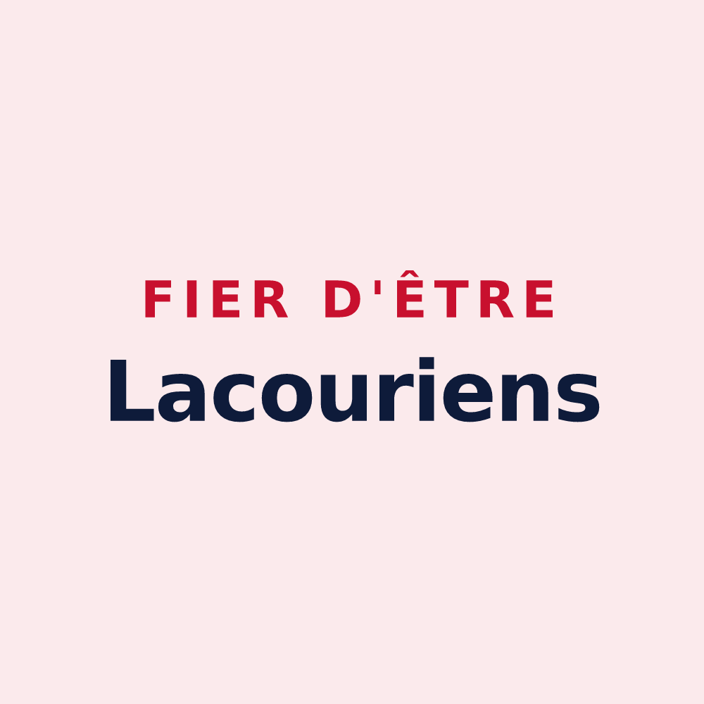 Magnet « Fier d'être Lacouriens » — design pour Lacour