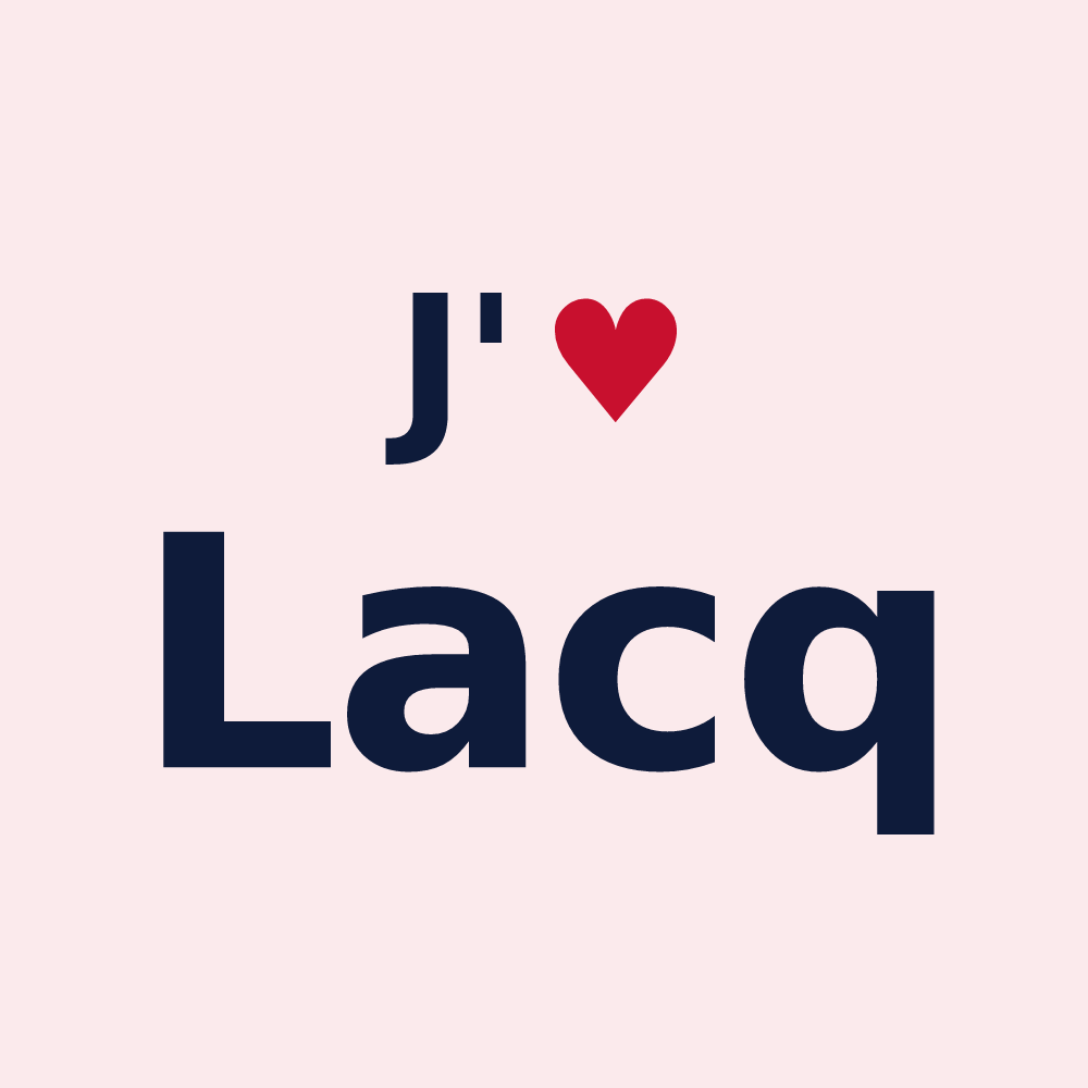 Magnet personnalisé Lacq — design J'aime Lacq