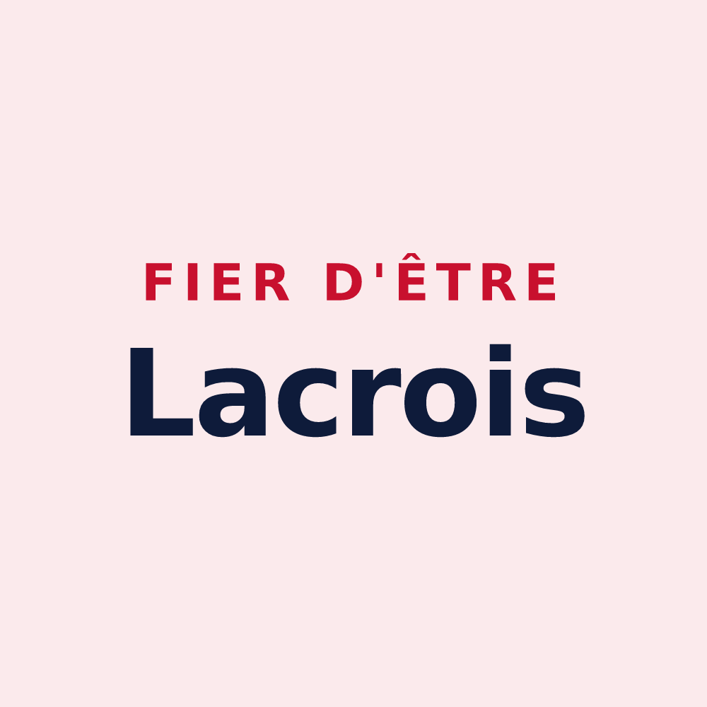 Magnet « Fier d'être Lacrois » — design pour Lacres