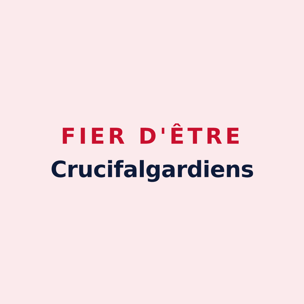 Magnet « Fier d'être Crucifalgardiens » — design pour Lacroix-Falgarde