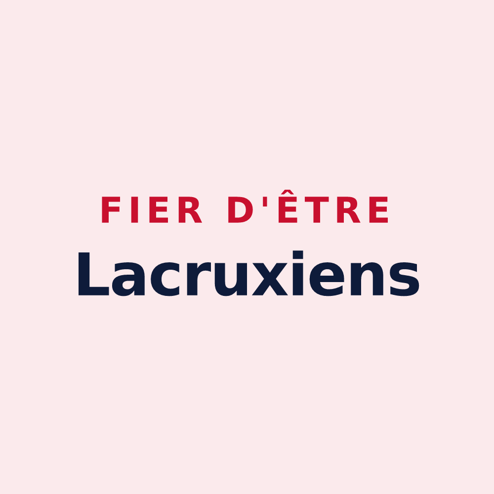 Magnet « Fier d'être Lacruxiens » — design pour Lacroix-sur-Meuse