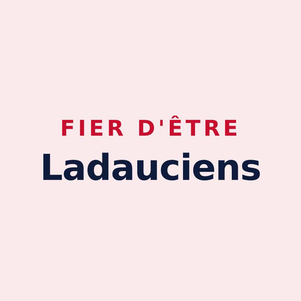 Magnet « Fier d'être Ladauciens » — design pour Ladaux